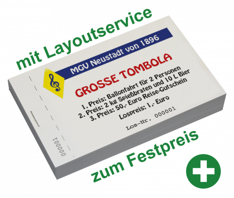 Lose mit eigenem Aufdruck online drucken lassen